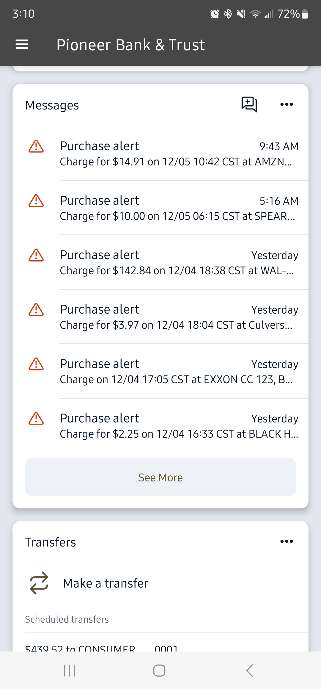 Purchase Alerts