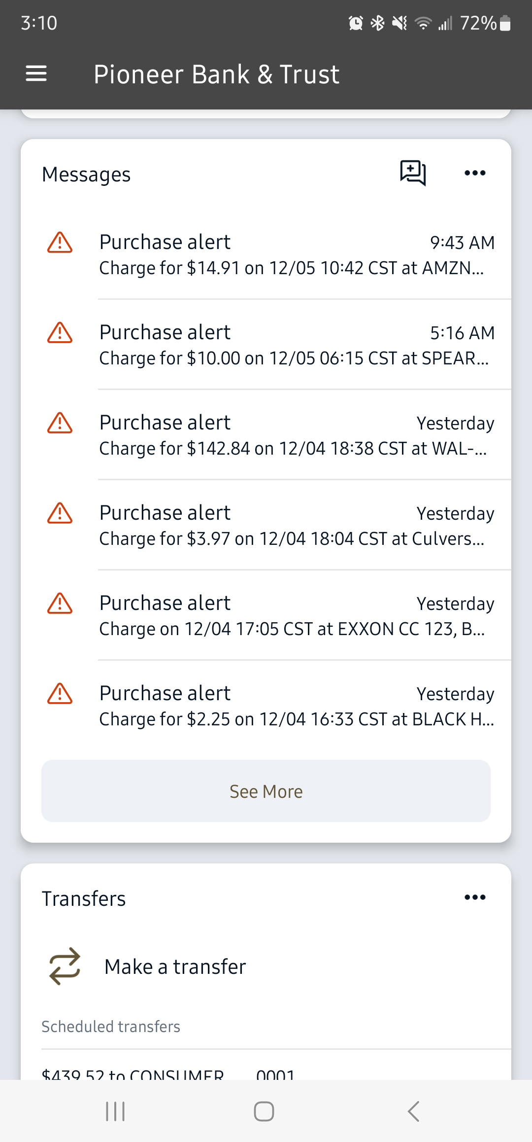 Purchase Alerts